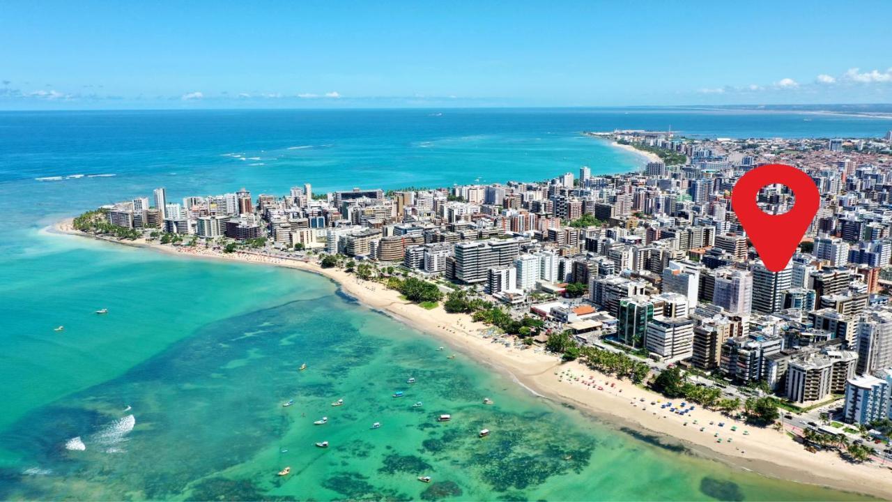 Edf Promenade - Apartamento Com 2 Quartos Climatizados A 150M Da Beira-Mar De Ponta Verde - Piscina, Academia, Sauna, Lavanderia, Home Cine, Churrasqueira, Salao De Jogos, Area Kids Maceio  Ngoại thất bức ảnh